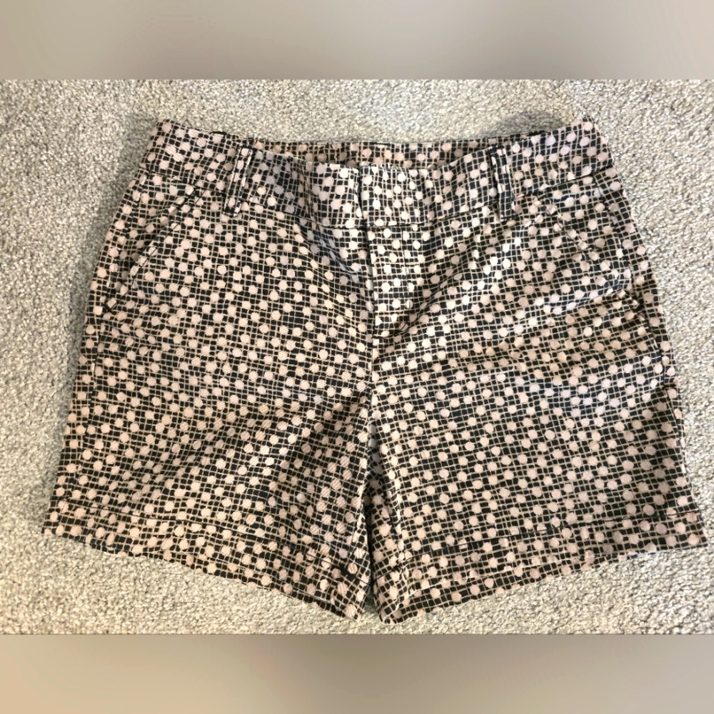 Caslon Mid Rise Women's Size 4 Geometric Shorts